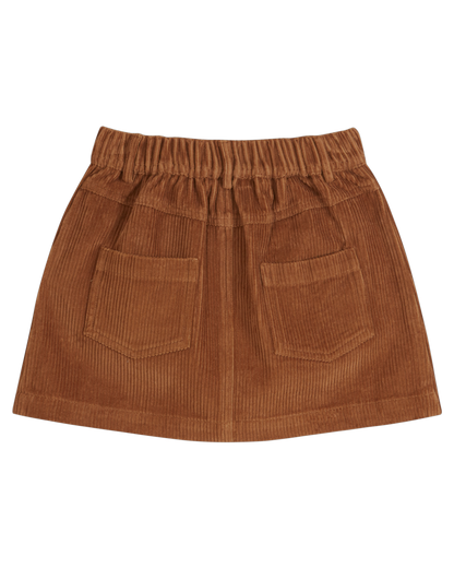 Mini-jupe velours macadamia