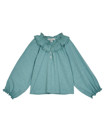 Blouse à fronces coton bio pluie