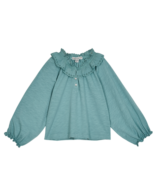Blouse à fronces coton bio pluie