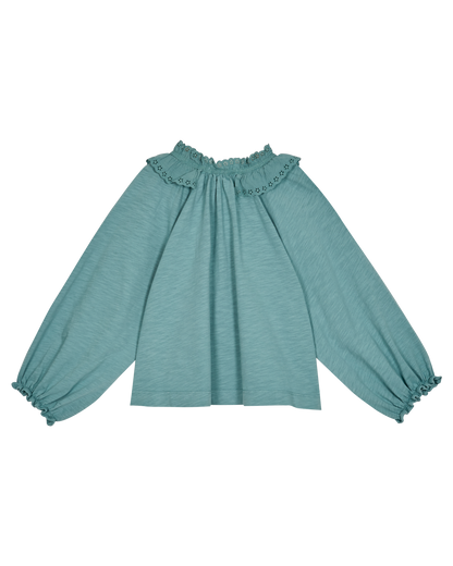 Blouse à fronces coton bio pluie