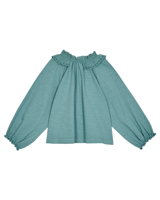 Blouse à fronces coton bio pluie