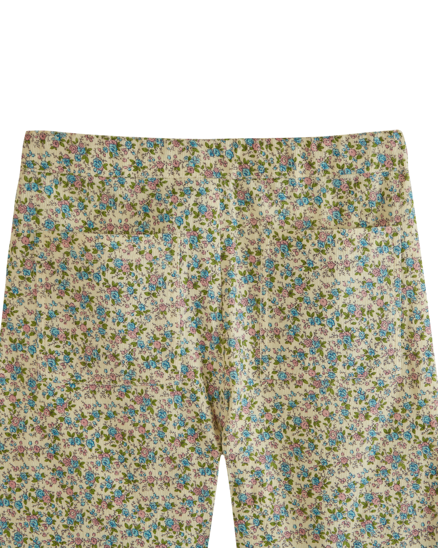 Pantalon velours mini fleurs