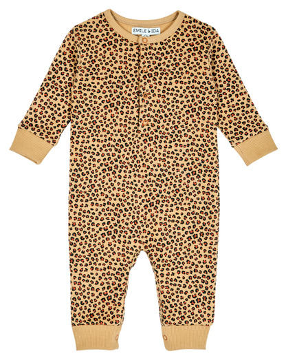 Combinaison coton bio léopard
