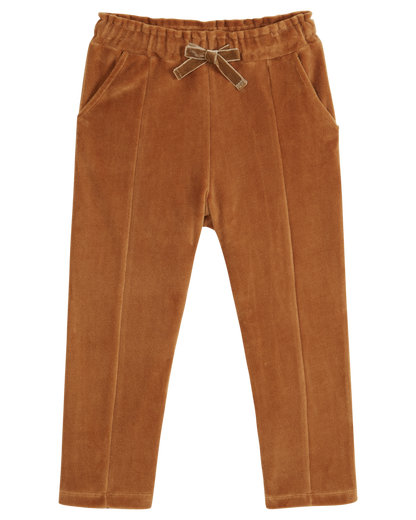 Jogger velours macadamia