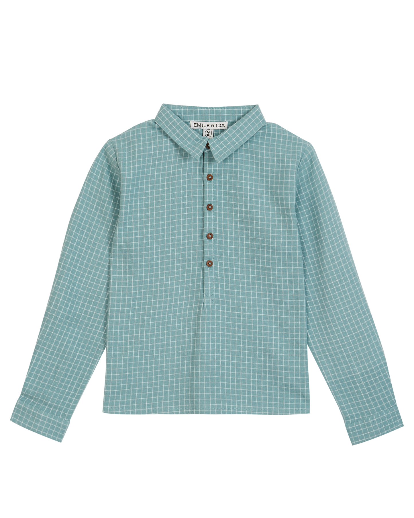 Kurta carreaux félicie céladon