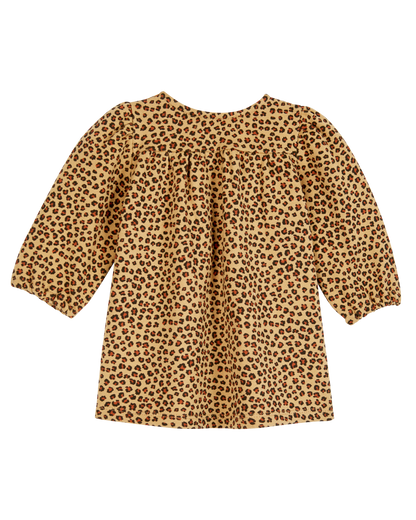 Robe bébé coton bio léopard