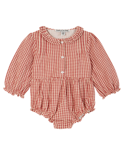 Combibloomer vichy framboise