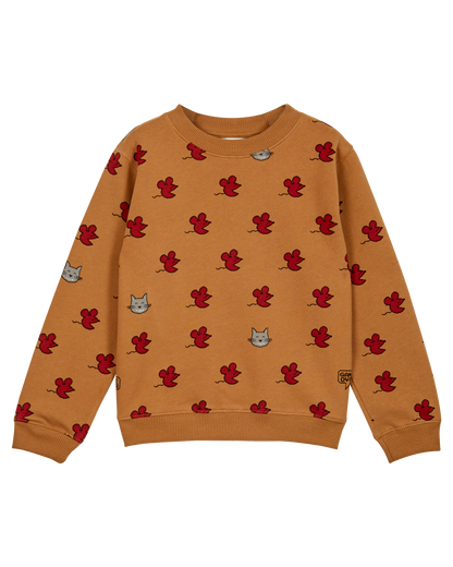 Sweat souris coton bio caramel