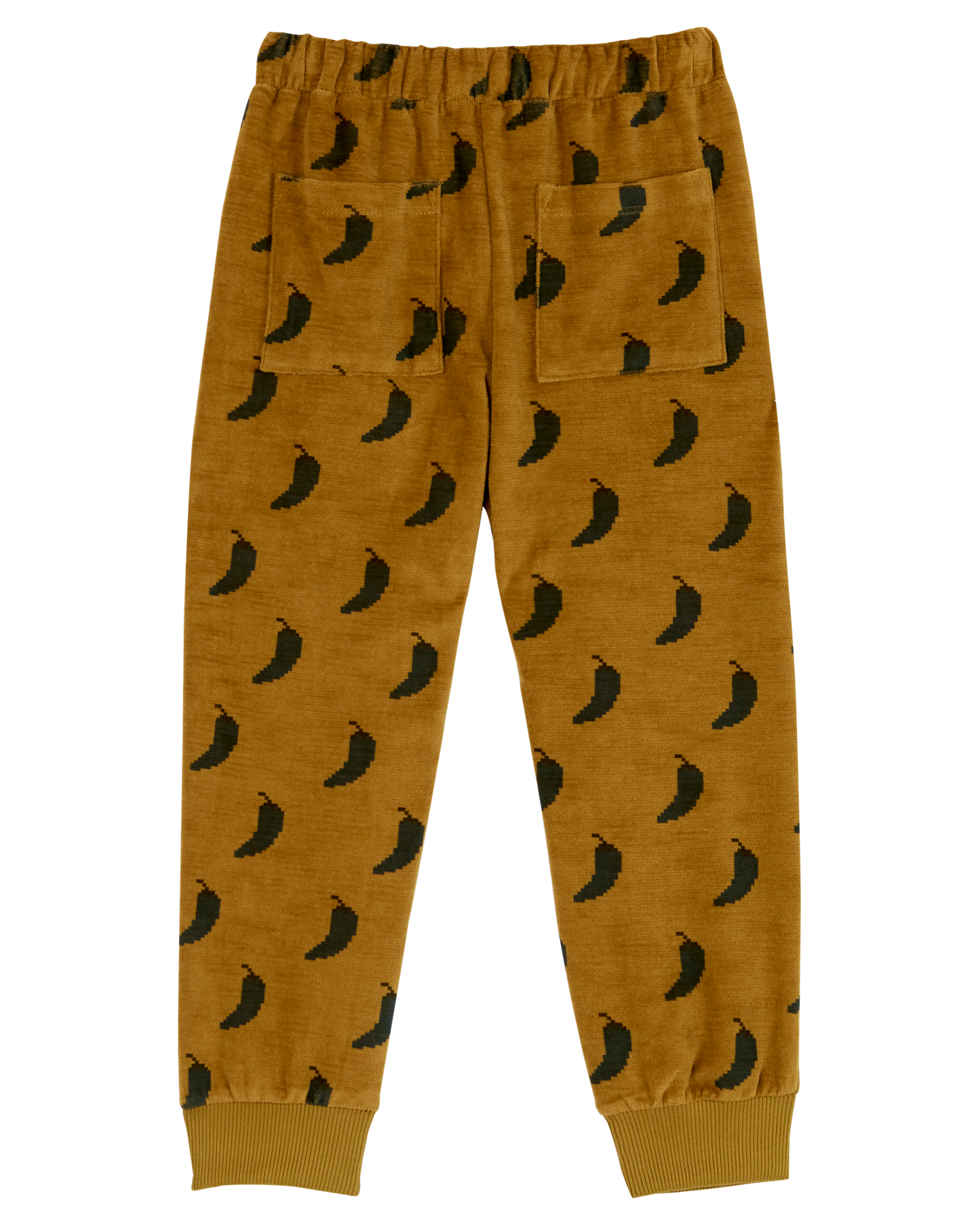 Jogger piment velours vert olive