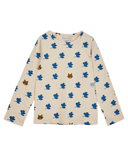 T-shirt souris coton bio écru