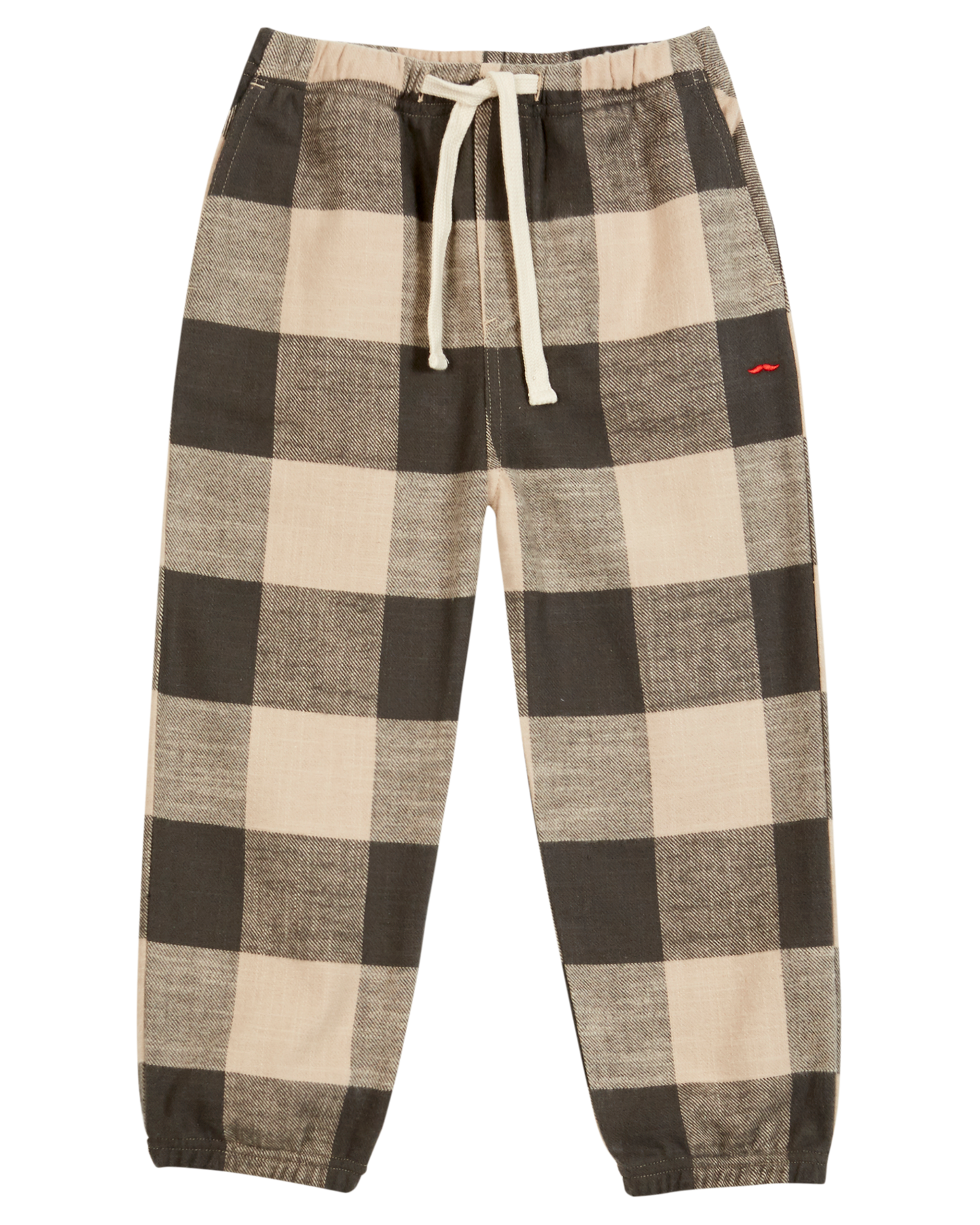 Pantalon carreaux gris et beige