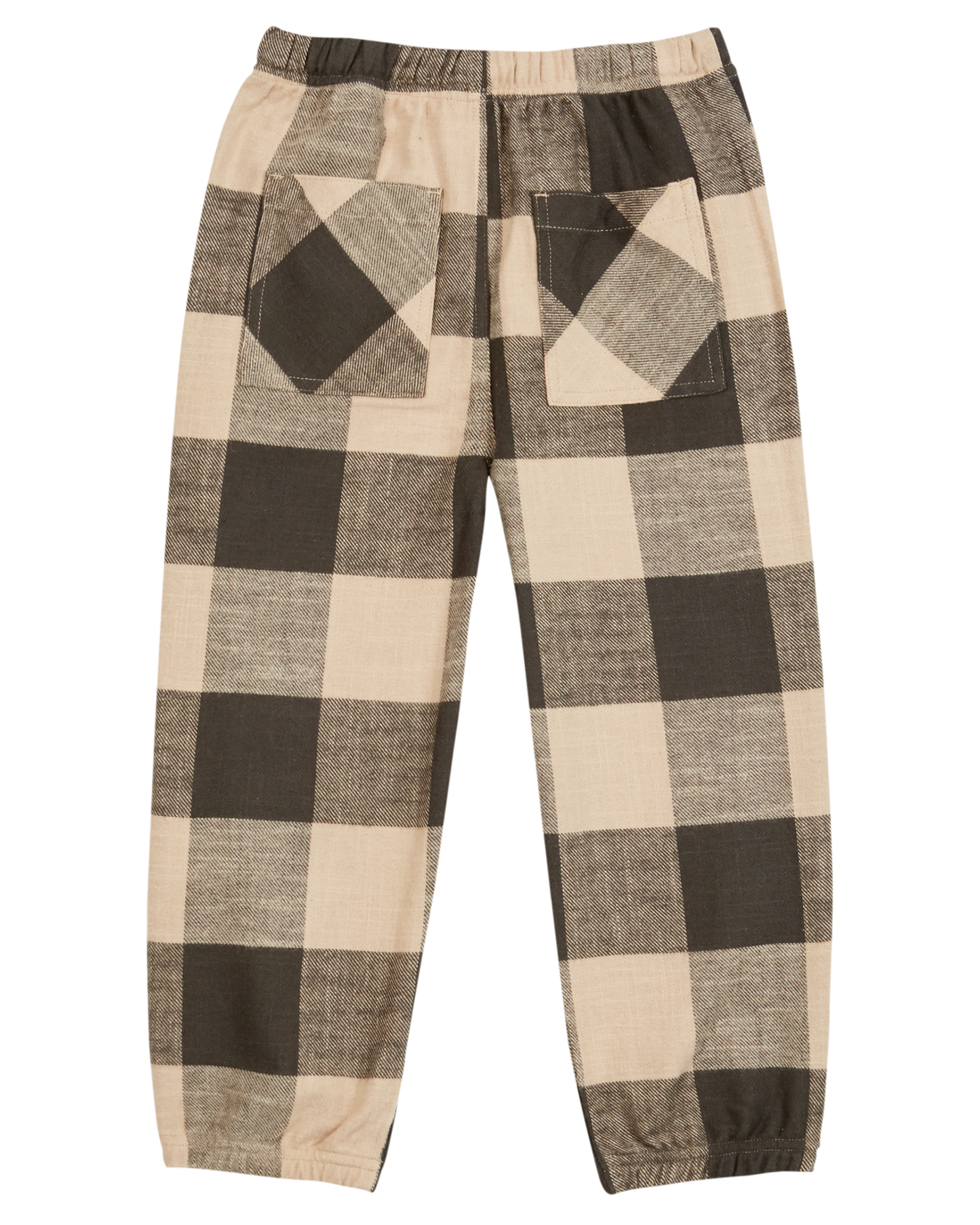Pantalon carreaux gris et beige