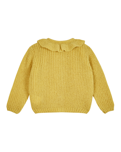 Cardigan collerette poussin