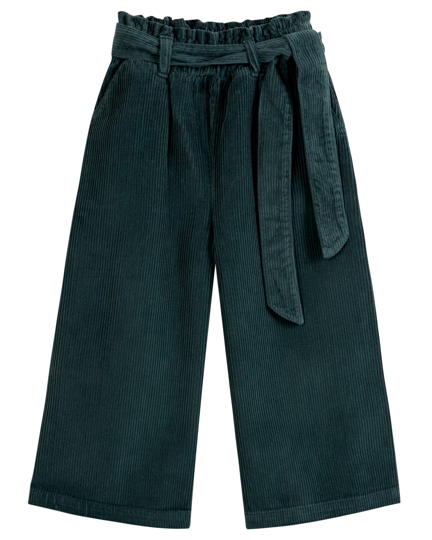 Pantalon cropped velours sapin