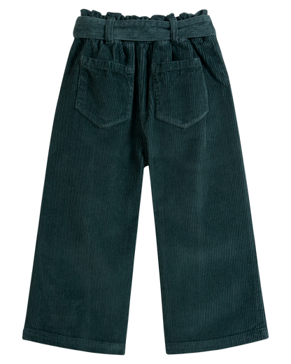 Pantalon cropped velours sapin