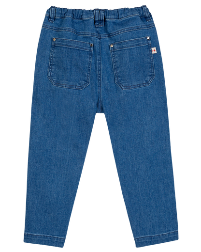 Jean mom denim bleu