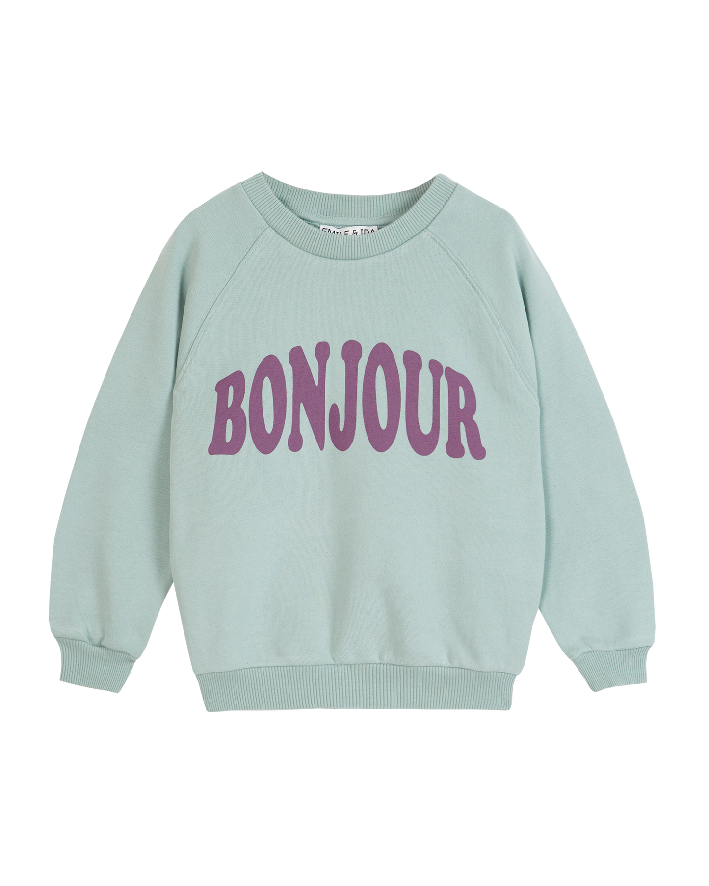 Sweat Bonjour enfant coton bio pluie