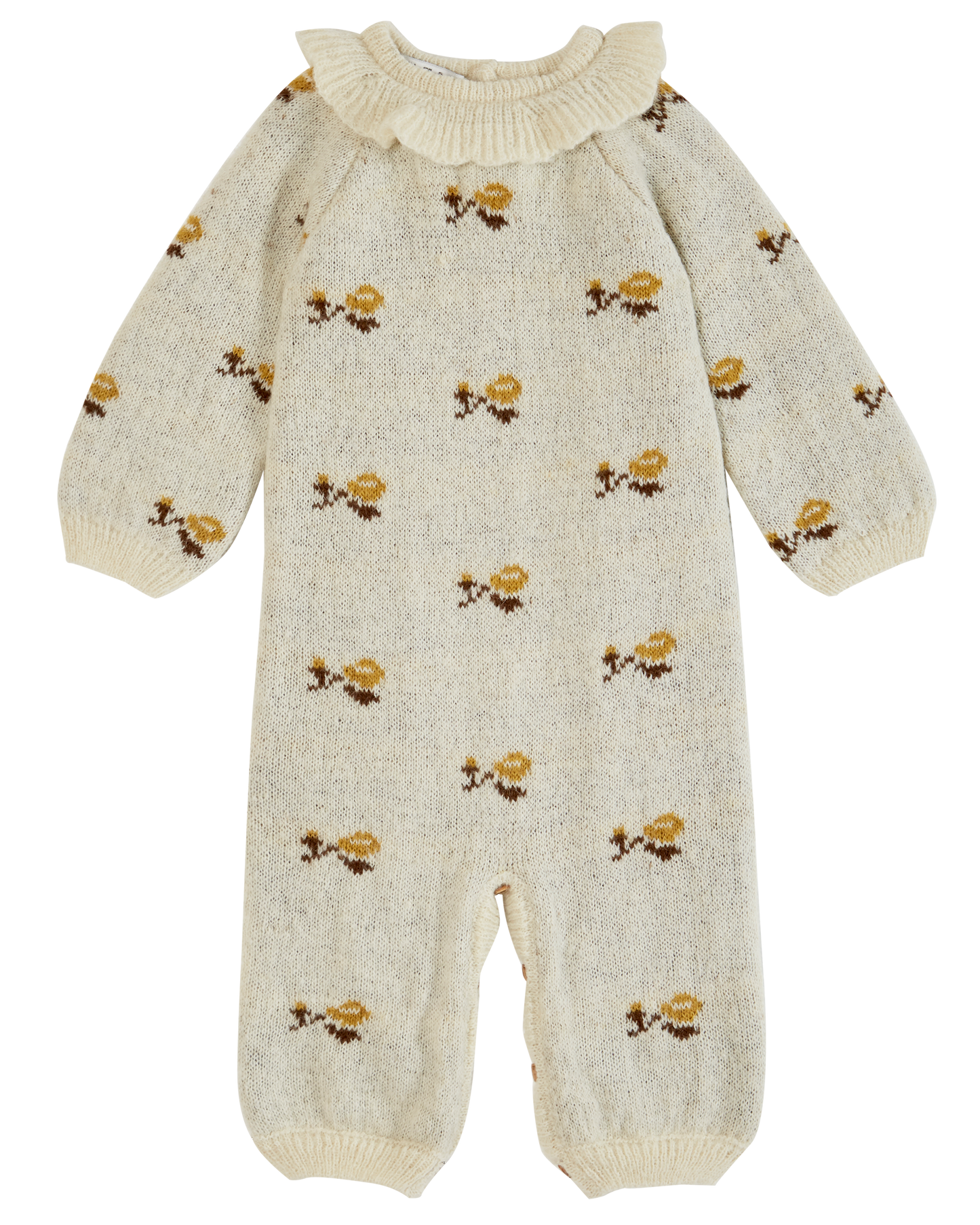Combinaison jacquard alpaga écru