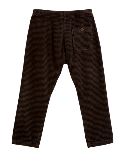 Pantalon velours bitume