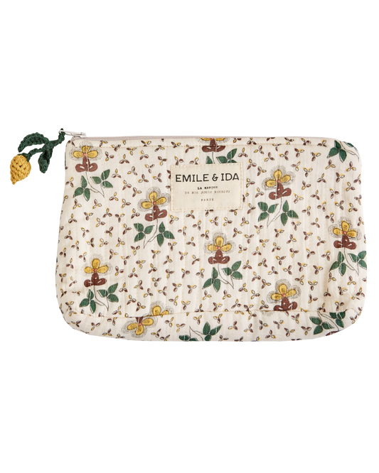 Trousse agate beige clair
