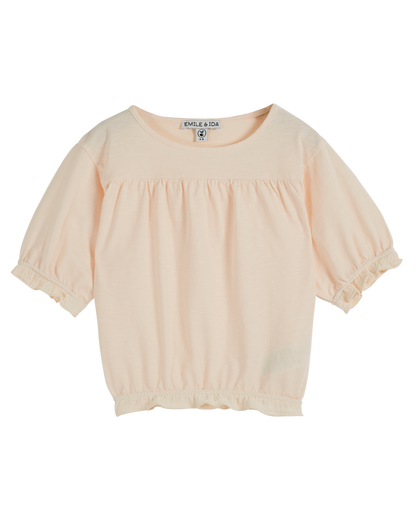 T-shirt coton bio crème