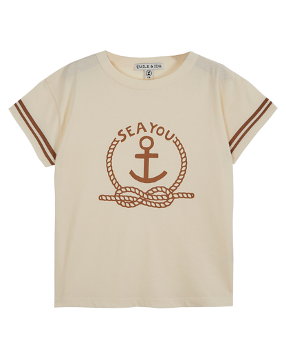 T-shirt coton bio sea you écru