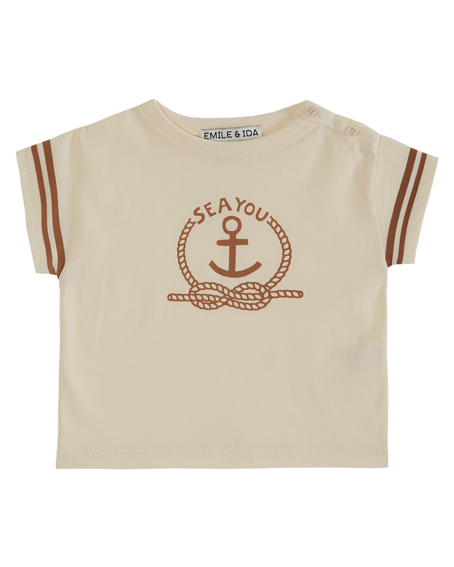 T-shirt coton bio sea you écru