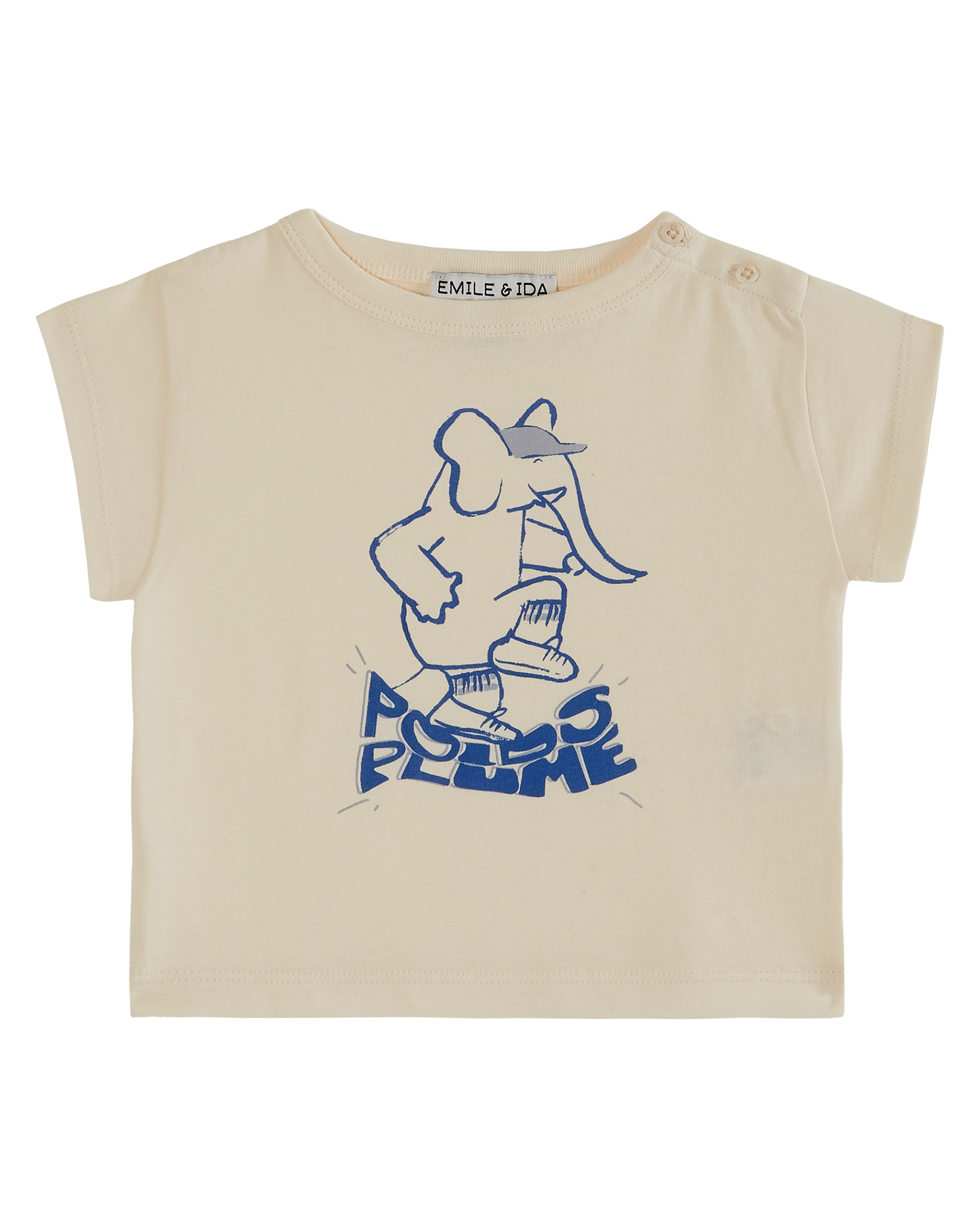 T-shirt coton bio poids plume écru