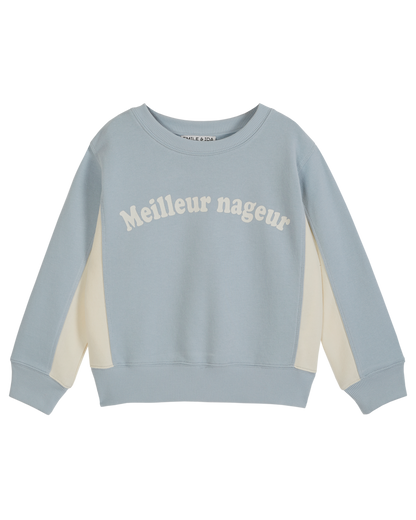 Sweat coton bio meilleur nageur flocon