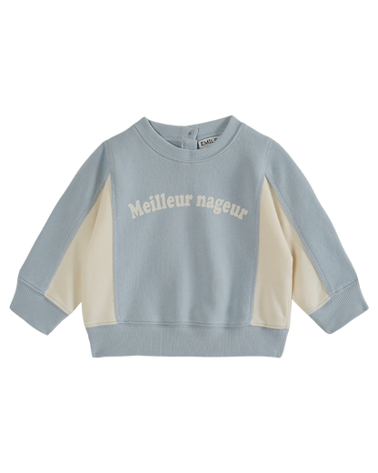 Sweat coton bio meilleur nageur flocon