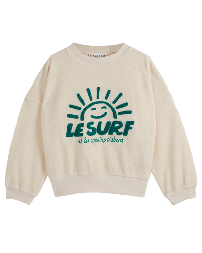 Sweat éponge surf crème