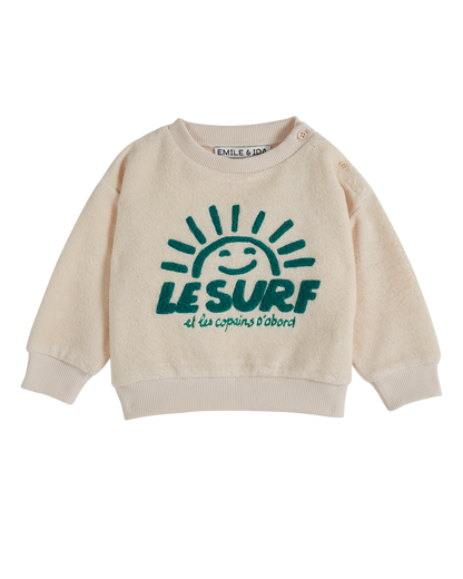 Sweat éponge surf crème