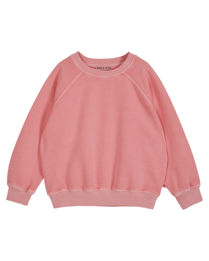 Sweat coton et teinture bio fille magnolia