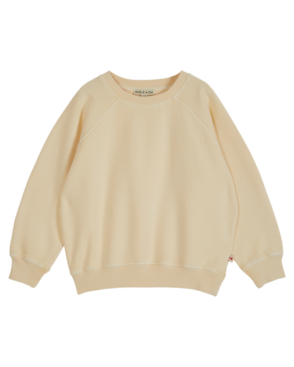 Sweat coton et teinture bio fille primevere