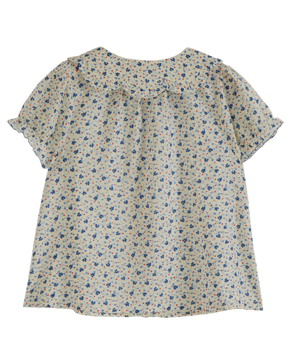 Blouse col fleurs muguet