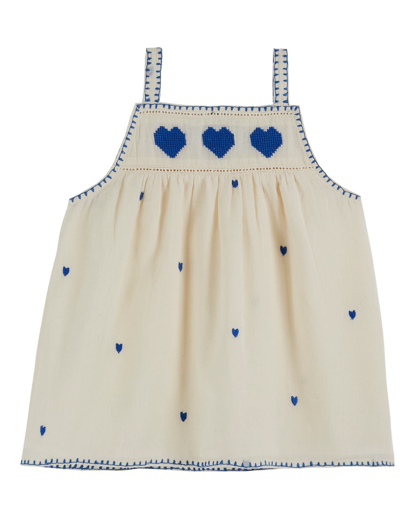 Robe bébé broderie coeur chantilly