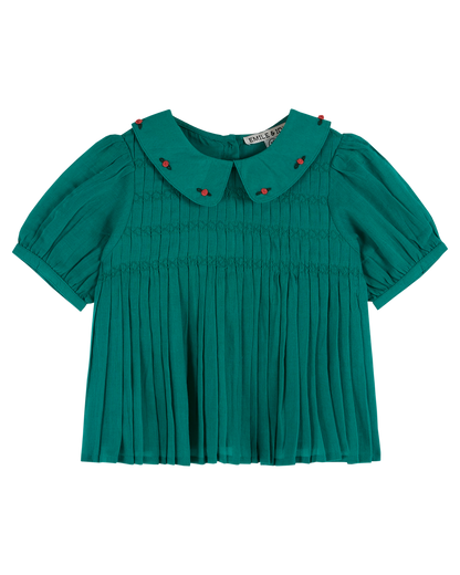 Blouse smockée haricot