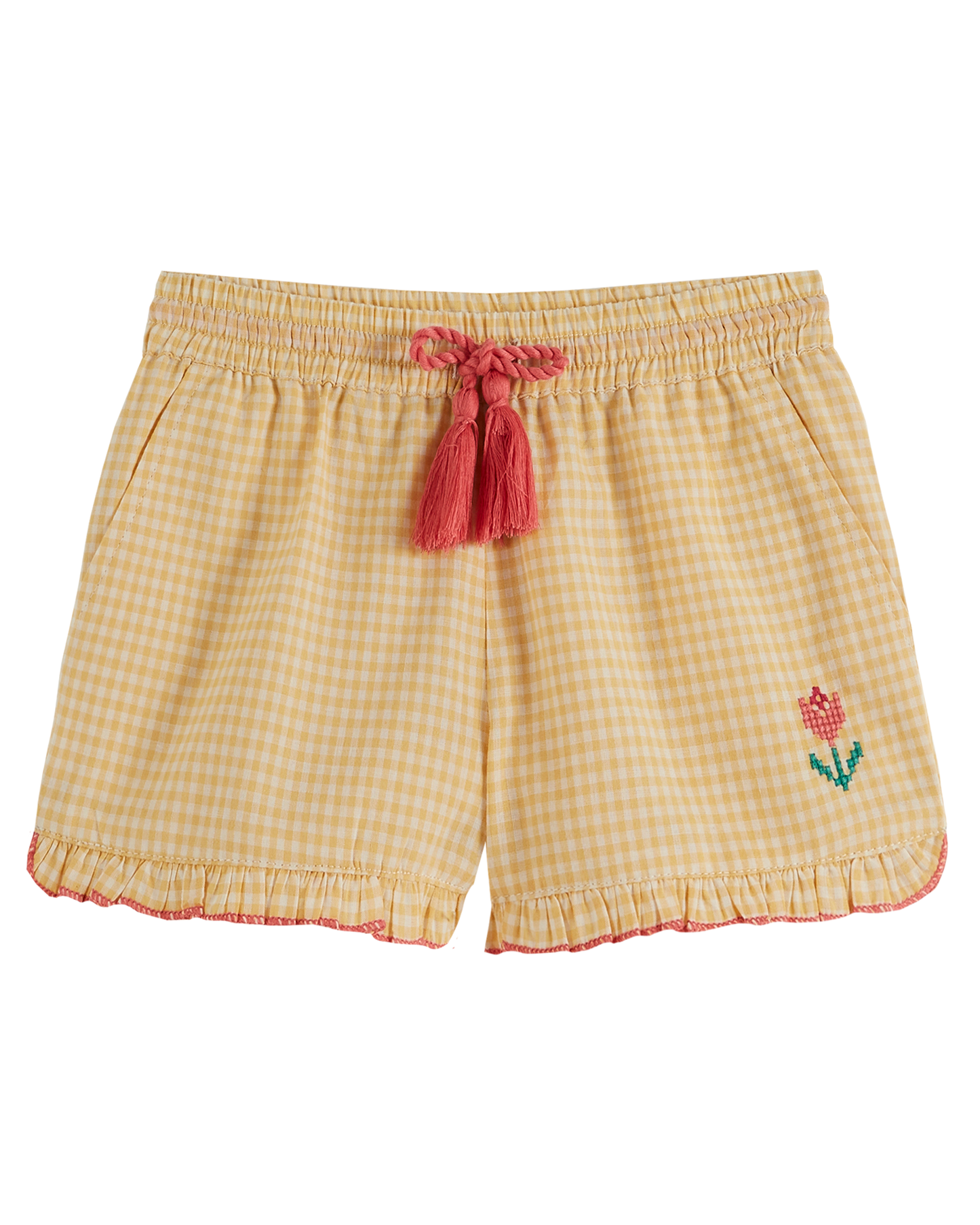 Short vichy jaune