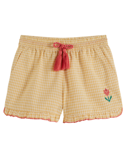 Short vichy jaune