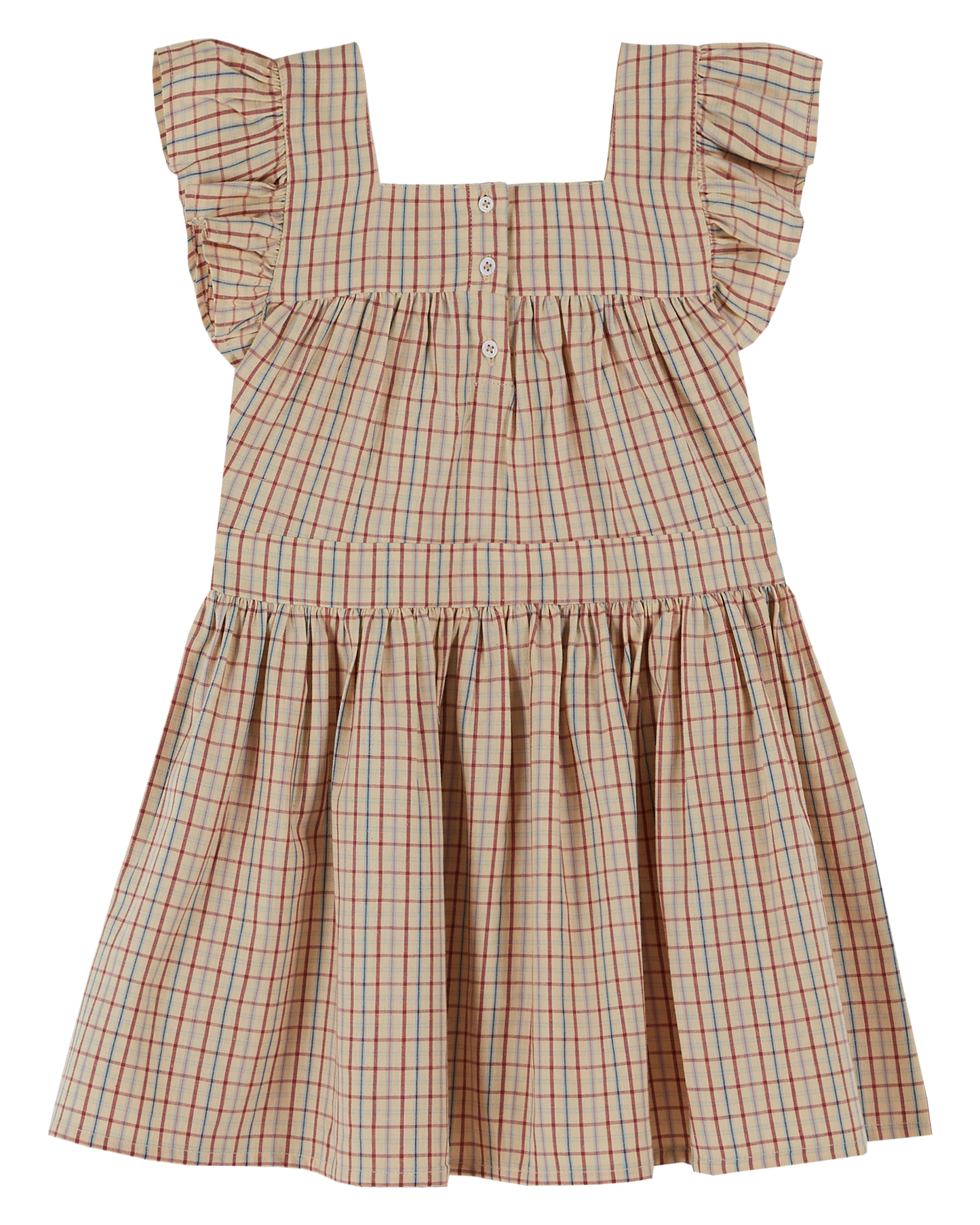Robe carreaux vanille