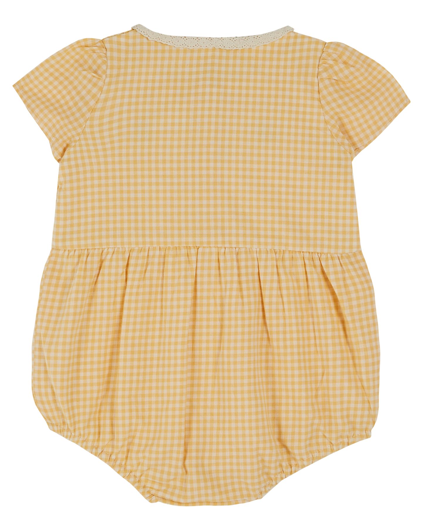 Combibloomer rebrodé vichy jaune