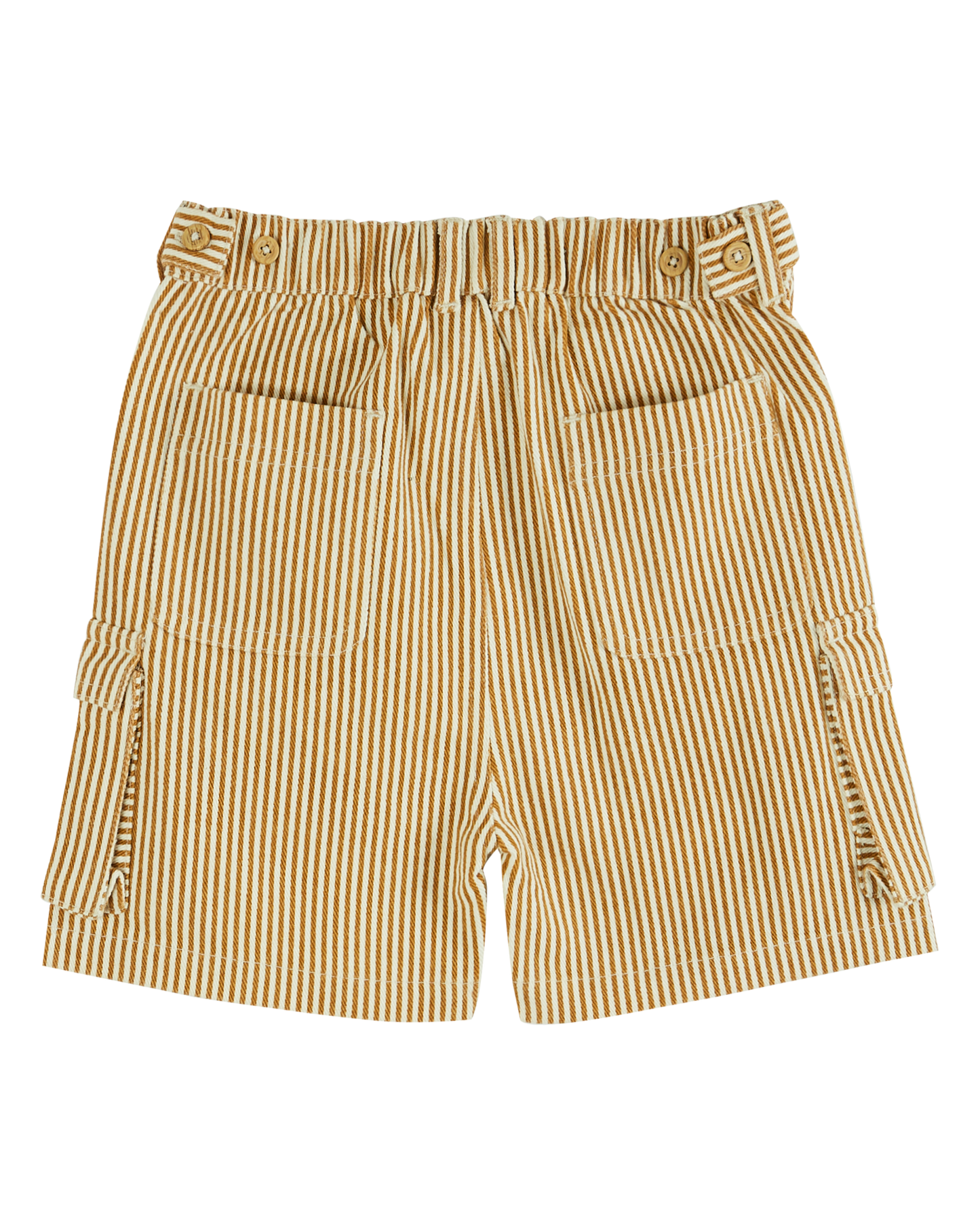 Short cargo rayure miel