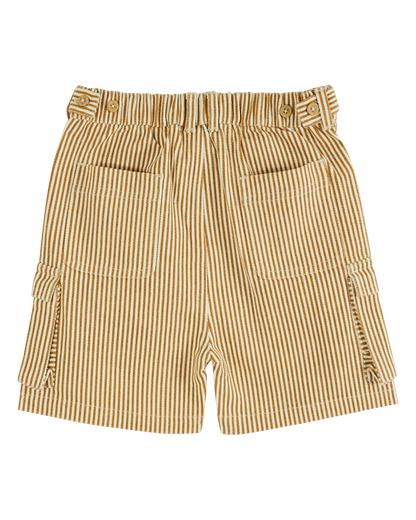 Short cargo rayure miel