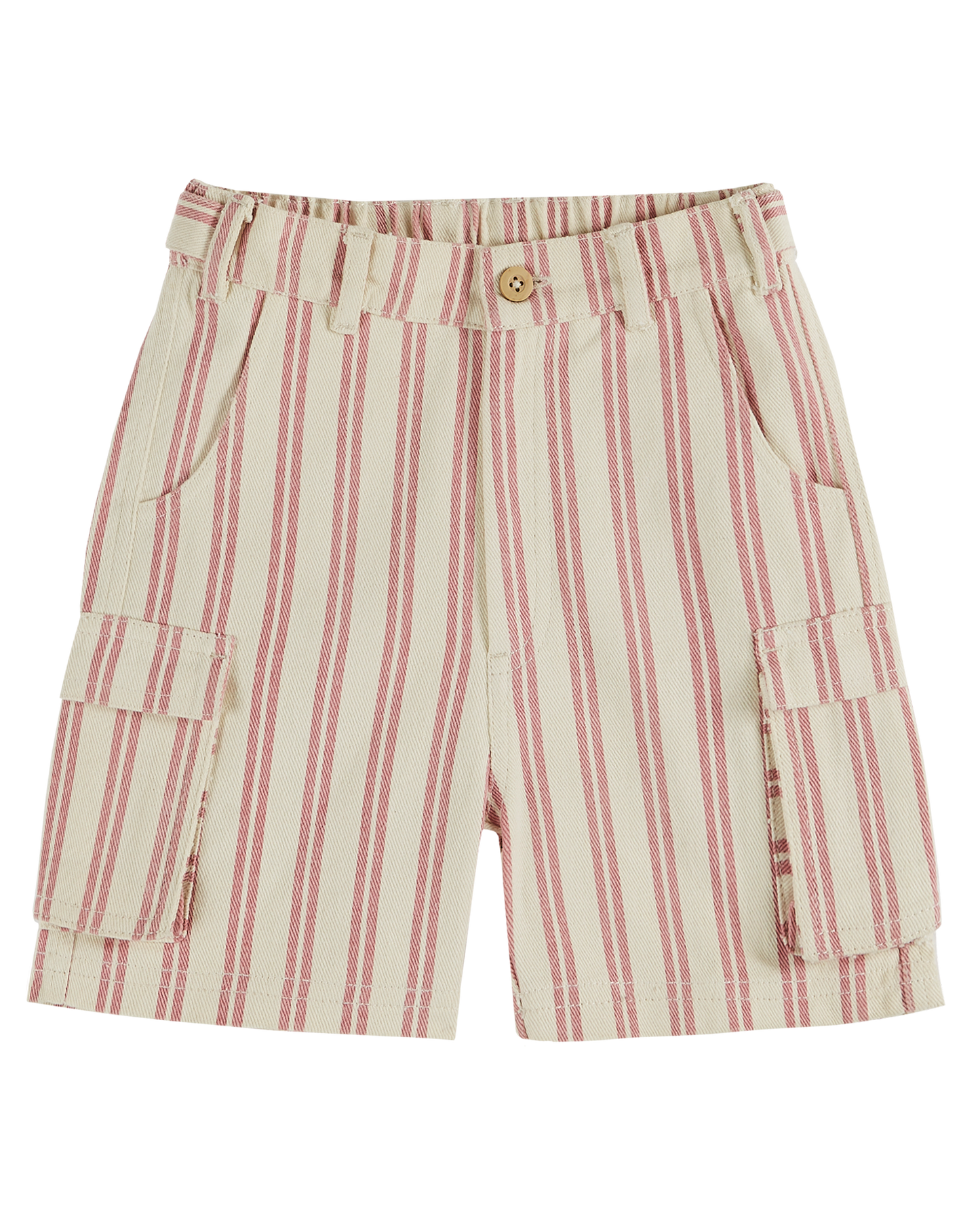 Short cargo rayure rose