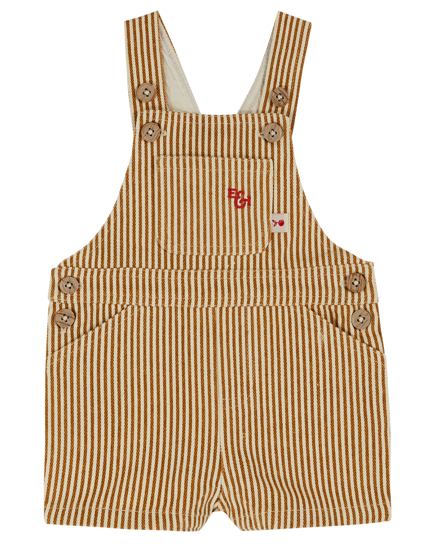 Salopette bébé rayure miel