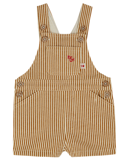 Salopette bébé rayure miel