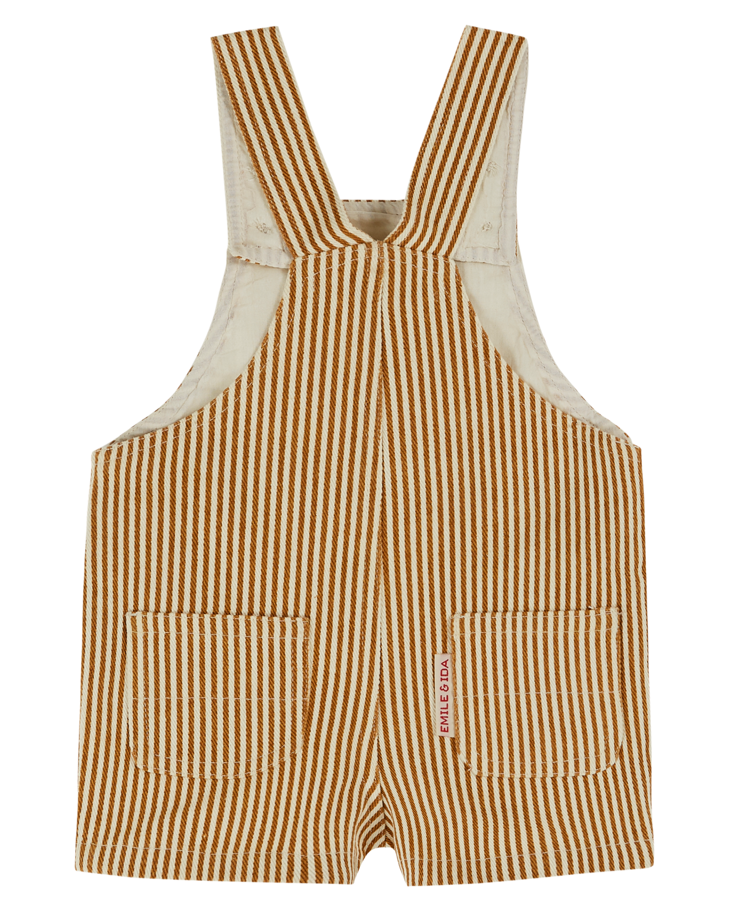 Salopette bébé rayure miel