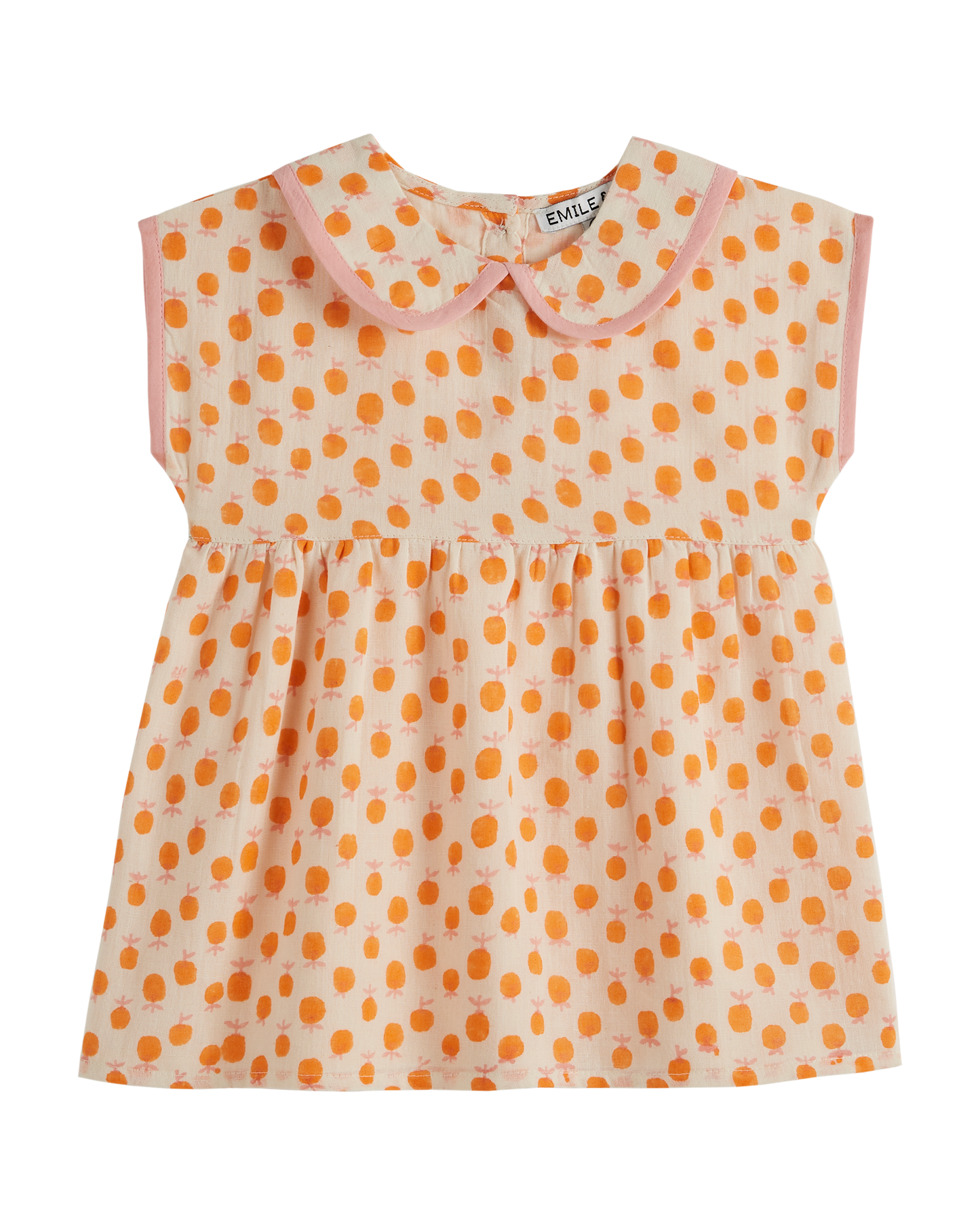 Robe bébé mandarine