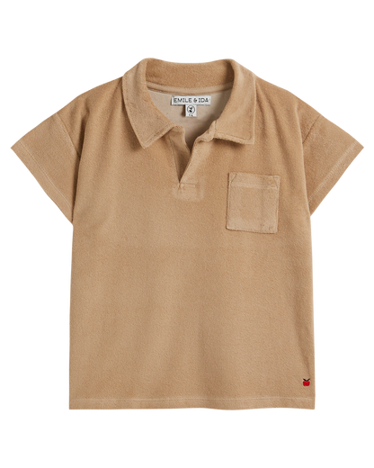 Polo éponge uni sésame