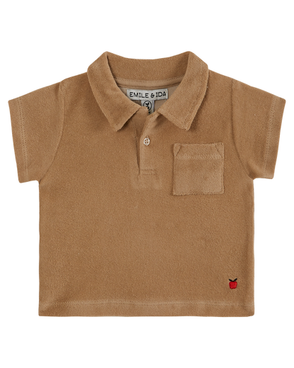 Polo éponge uni sésame